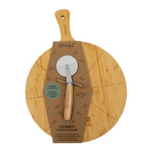 Conjunto Tábua E Cortador De Pizza- Mr.Wonderful