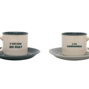 Conjunto De Duas Chávenas De Espresso Para Partilhar E Sorrir - Mr. Wonderful